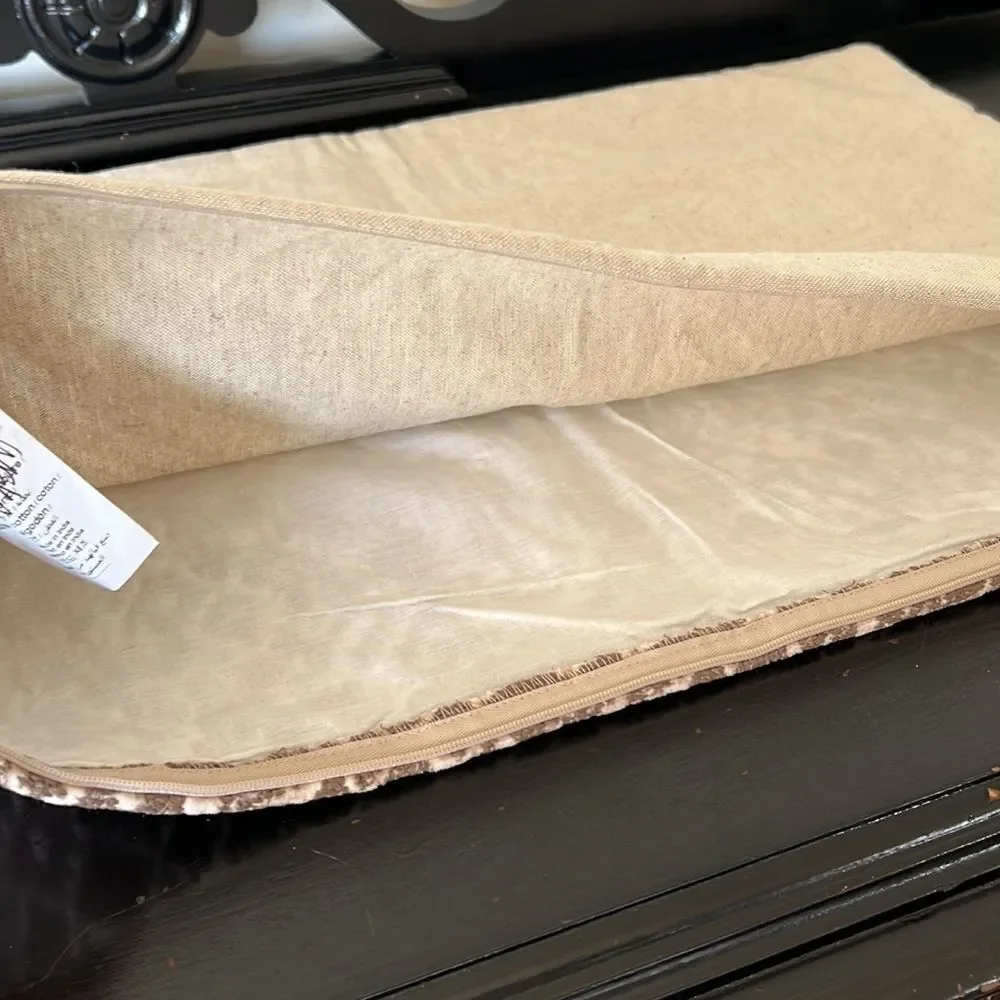 Pottery Barn Geo Printed Embroidered Pillow Cover